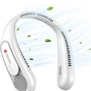 White Portable Neck Fan
